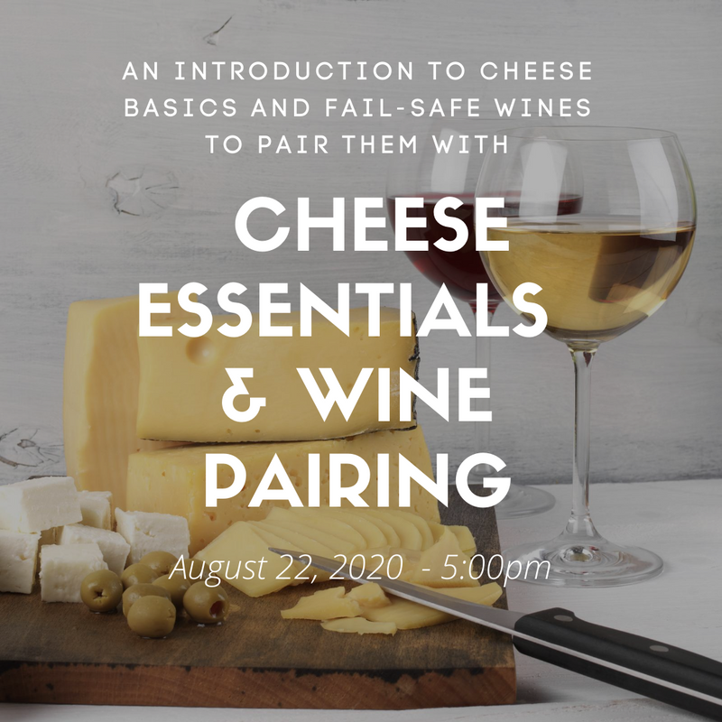 Cheese Essentials and Wine Pairing